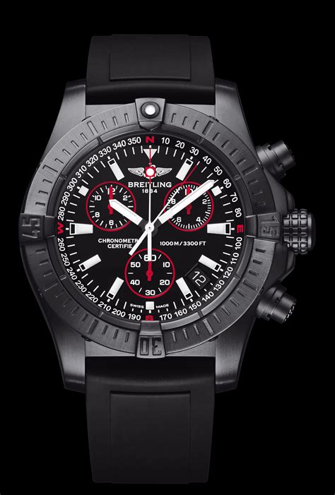 breitling avenger seawolf chrono blacksteel|Breitling Avenger seawolf bracelet.